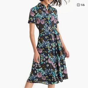 J Crew Abigail Borg Shirtdress Size 6